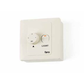 Faro Wall Controle - schakelaar voor ventilatoren - 9 x 9 x 4 cm - wit