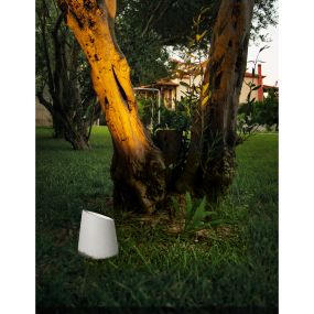 Nova Luce Fox - grondspot - Ø 14 x 16 cm - IP65 - wit
