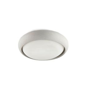 Faro Anga - plafondlamp - Ø 26,7 x 9 cm - 24W LED incl. - IP44 - beige