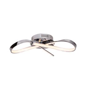 Maxlight Infinity - plafondverlichting - 15 x 14 x 45 cm - 14W LED incl. - chroom