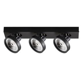 VK Lighting Kylos - opbouwspot 3L - 50,5 x 12 x 12,9 cm - zwart