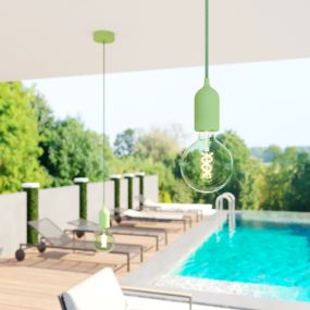 Creative Cables EIVA - textielsnoer - IP65 - per 100 cm - groen