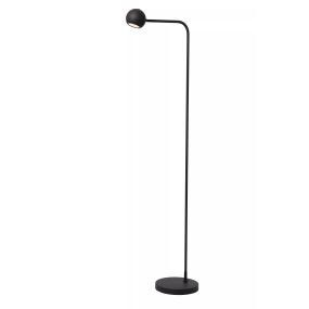 Lucide Comet - oplaadbare vloerlamp - 38,1 x 22 x 138 cm - 3 stap dimmer - 3W dimbare LED incl. - zwart