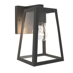 Lutec Fia - buiten wandverlichting - 14 x 16,5 x 21,6 cm - IP44 - zwart