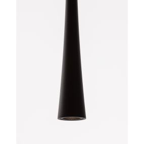Nova Luce Goccio - hanglamp - Ø 3 x 160 cm - 7W LED incl. - zwart