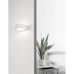 Nova Luce Enna - wandverlichting - 13,5 x 13,5 x 5 cm - 6W LED incl. - zandwit
