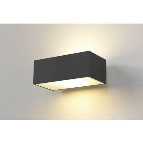 Artdelight Eindhoven100 - buiten wandverlichting - 13 x 8,2 x 5 cm - 2 x 5W dimbare LED incl. - IP54 - zwart