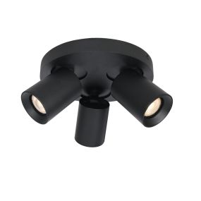 Artdelight Megano Round - opbouwspot - Ø 22 x 11,3 cm - zwart