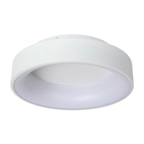 Lucide Mirage - plafondlamp - Ø 38 x 11,5 cm - 22W dimbare LED incl. - wit