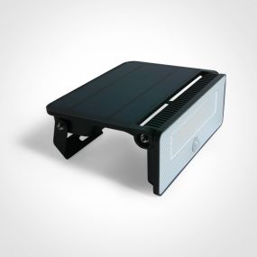 ONE Light - wandlamp op zonne-energie met dag/nacht- en PIR-sensor - 18,4 x 13,9 x 2,9 cm - 12W LED incl. - IP54 - zwart