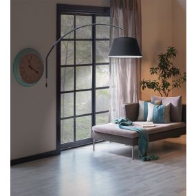 VK Lighting Afti - wandlamp met schakelaar - 146,4 x 50 x 93,7 cm - zwart