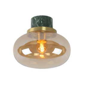 Lucide Lorena - plafondverlichting - Ø 23 x 20 cm - IP44 - amber