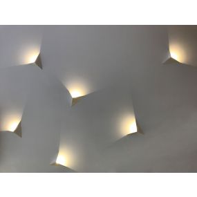 VK Lighting Asteri - wandverlichting - 24,5 x 7,5 x 20,5 cm - 2W LED incl. - goud