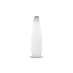New Garden Fredo 140 - buiten vloerlamp met snoer en stekker - Ø 38 x 29,5 x 139 cm - 18W LED incl. - IP65 - wit