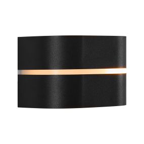 Nordlux Sibelis - buiten wandverlichting - 19,5 x 11,5 x 12 cm - IP54 - zwart