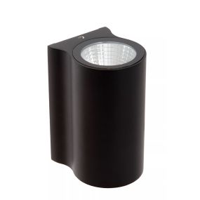 Lucide Akra - buiten wandverlichting - 5,5 x 6,5 x 10 cm -  8W LED incl. - IP54 - zwart