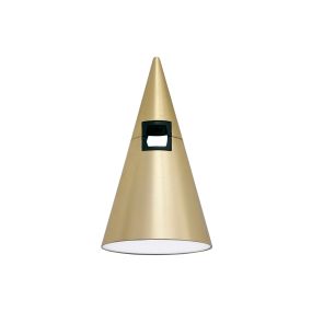 Nova Luce Cono - lichtpunt magnetisch railsysteem - Ø 6 x 10,6 cm - 5W LED incl. - satijn messing