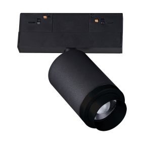VK Lighting Kona - magnetisch railsysteem - railspot met zoom - 13,9 x 6,1 x 15,3 cm - 10W dimbare LED incl. - zwart