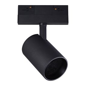 VK Lighting Kona - magnetisch railsysteem - railspot met honinggraat - 13,9 x 7,5 x 17 cm - 17W dimbare LED incl. - zwart