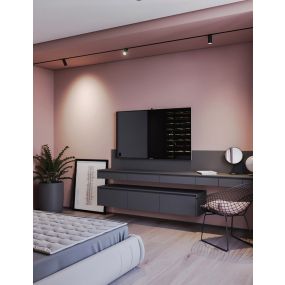 VK Lighting Kona - magnetisch railsysteem - railspot met honinggraat - 13,9 x 7,5 x 17 cm - 17W dimbare LED incl. - zwart