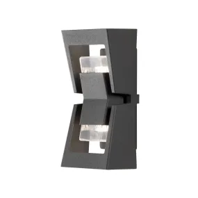 Konstsmide Potenza - buiten wandlamp - 12 x 13 x 30 cm - IP54 - antraciet