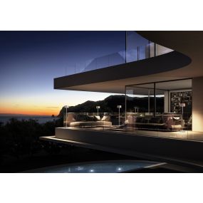 VK Lighting Orthios - oplaadbare buiten vloerlamp - Ø 29,1 x 138 cm - 4,5W LED incl. - IP54 - zwart