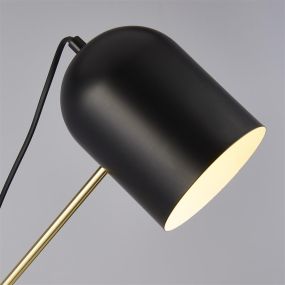 Searchlight Odyssey - vloerlamp - 59 x 149 cm - zwart en goud