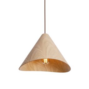 Maxlight Sakura - hanglamp - Ø 33,5 x 180 cm - lichtbruin