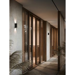 Nordlux Calvi - buiten wandverlichting - 4 x 7,1 x 15 cm - 6,3W LED incl. - IP54 - zwart