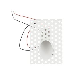 Projectlight Boulogne - inbouw wandverlichting - 8 x 11 cm - 1W dimbare LED incl. - wit