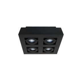 Artdelight Bosco - opbouwspot 4L - 25 x 25 x 8,6 cm - zwart