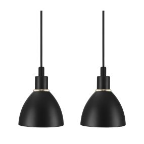 Nordlux Ray 2-Kit - hanglamp - 12 x 196,5 cm - zwart