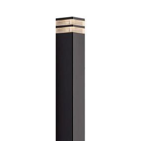 Nordlux Elm - tuinpaal - 13 x 13 x 80 cm - IP44 - zwart