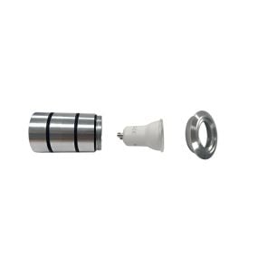 VK Lighting Gaia Round - grondspot - Ø 5 x 7 cm - IP65 - chroom