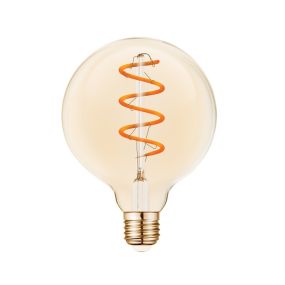 VK Lighting filament lamp - Ø 9,5 x 13,2 cm - E27 - 5W dimbaar - 2200K - amber