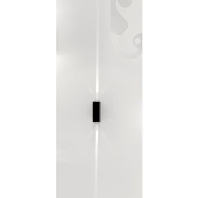 VK Lighting Spathi - wandverlichting - 4 x 7 x 12 cm - 6W LED incl. - IP54 - zwart