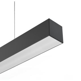 Lichtkoning Line - hanglamp - 118 x 5,3 x 5,3 cm - 34W LED incl. - zwart