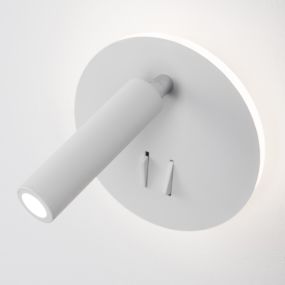 Nova Luce Penor - wandverlichting met schakelaar - Ø 14 x 5,7 cm - 9W LED incl. - zandwit