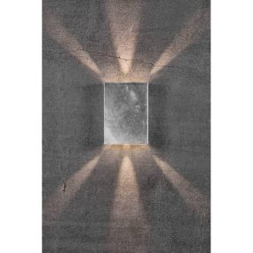 Nordlux Fold - buiten wandverlichting - 15 x 4,5 x 21 cm - 2 x 5W LED inc. - IP54 - gegalvaniseerd staal