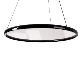 Maxlight Qled - hanglamp met afstandsbediening - Ø 81 x 195 cm - 2 x 35W LED incl. - zwart