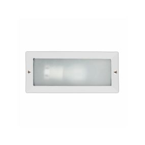 Faro Liso - inbouw wandverlichting - 23,3 x 7,7 x 10 cm - IP54 - mat wit