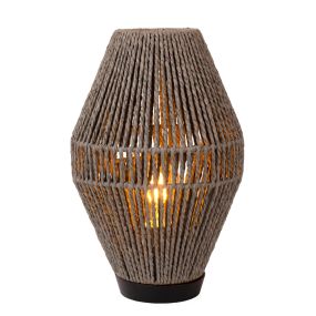 Lucide Cordulle - tafellamp - 21,5 x 33,5 cm - grijs