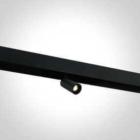 ONE Light magnetisch railsysteem MINI, MIDI & MAXI - railspot - Ø 3,5 x 7,2 cm - DALI - 6W LED incl. - zwart