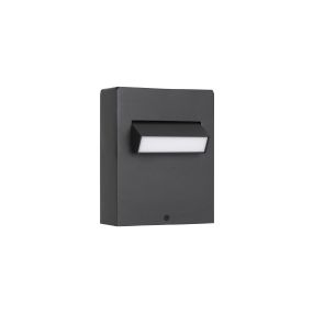 Nova Luce Zelda - tuinpaal - 12 x 15 x 7,2 cm - 6W LED incl. - IP65 - zandzwart