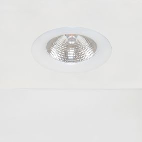 Artdelight Dawn - inbouwspot - Ø 115 mm, Ø 105 mm inbouwmaat - 7W LED incl. - IP44 - wit