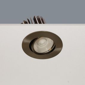 Artdelight Venice 2208 - inbouwspot - Ø 80 mm, Ø 68 mm inbouwmaat - 8W dimbare LED incl. - IP44 - mat staal