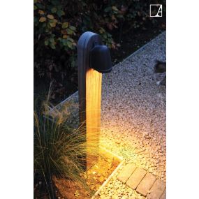 Authentage Balume on Wooden Pole - tuinpaal - 11 x 14 x 100 cm - IP43 - brons