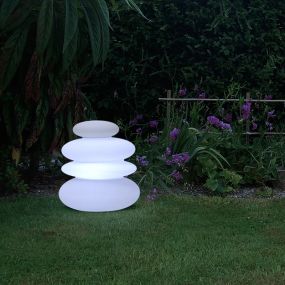 New Garden Balans - buiten vloerlamp - 36,5 x 59 x 65 cm - 9W LED incl. - IP65 - wit