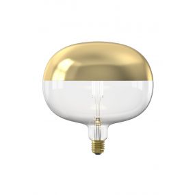 Calex Boden Top Mirror LED lamp - Ø 22 x 22,5 cm - E27 - 6W dimbaar - 1800K - goud