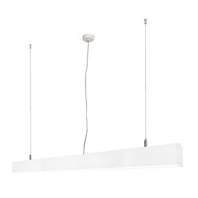 Lichtkoning Linear - hanglamp - 113,5 x 5 x 200 cm - 36W LED incl. dimbaar - wit - warm witte lichtkleur